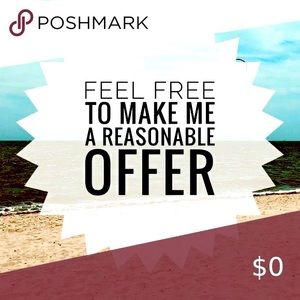 Feel free to make reasonable offers! I know we all love a good deal! ♥️